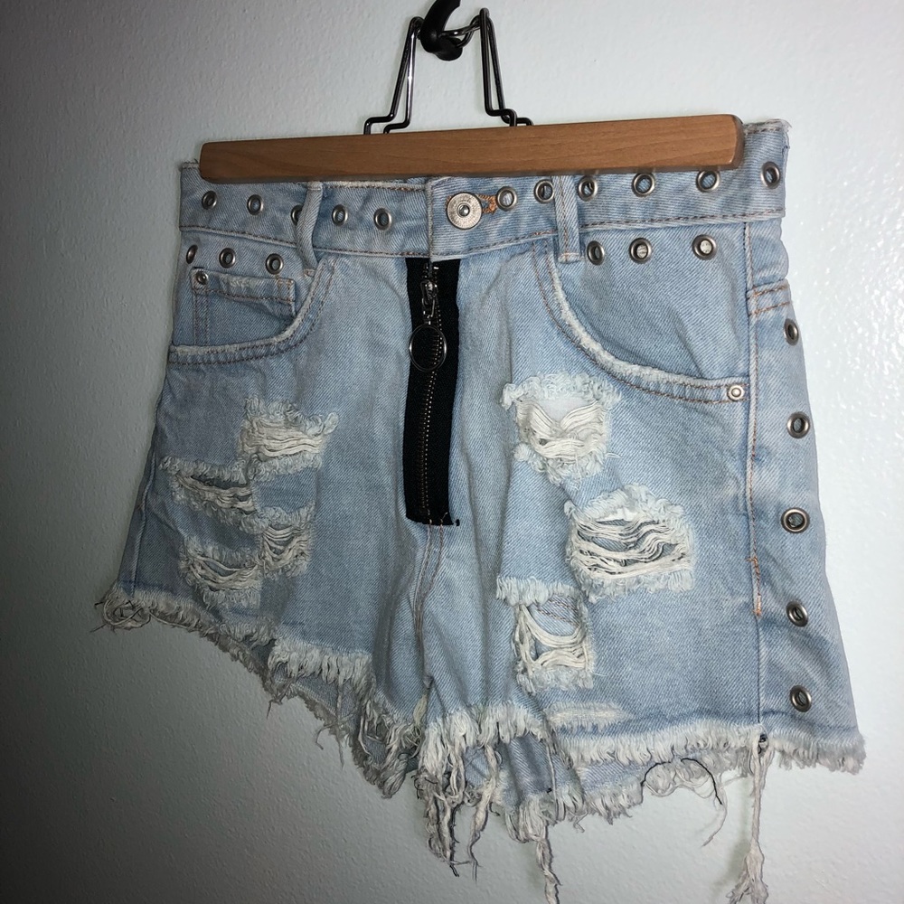 Zara denim shorts